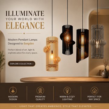 Wooden Hanging Lamps Collection